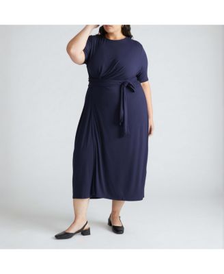 Plus Size Delilah Liquid Jersey Dress