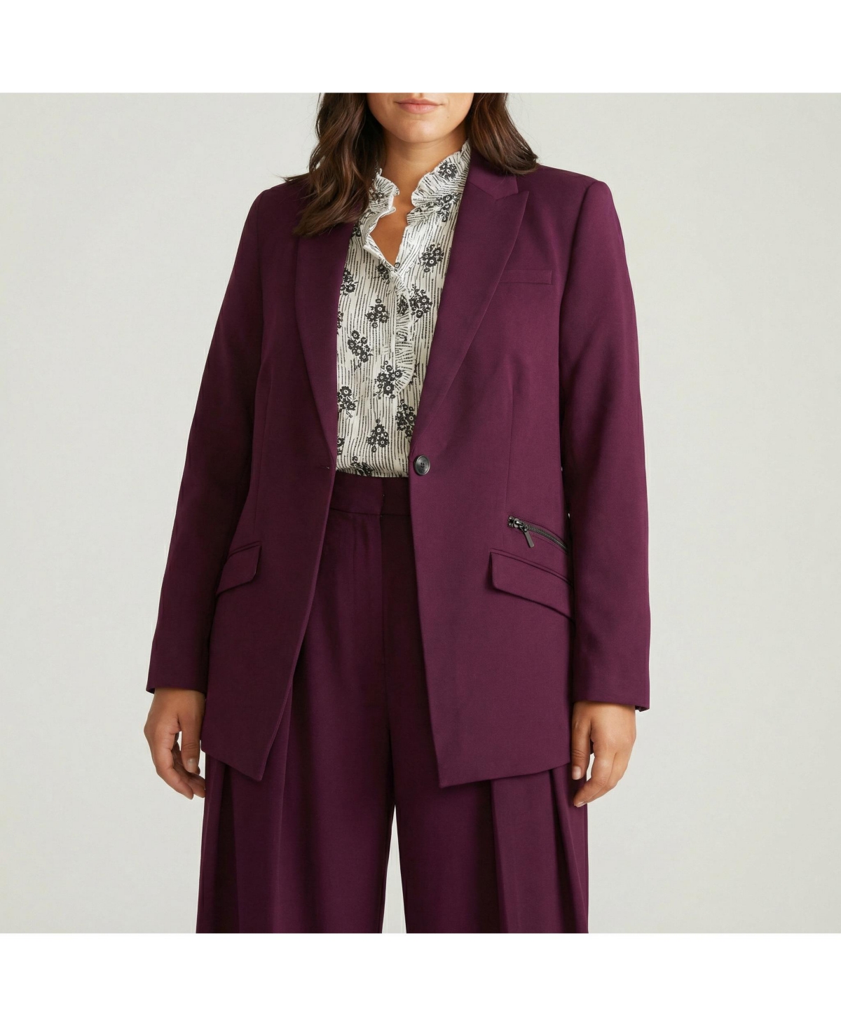 Universal Standard Women's Plus Size All Day Daria Blazer - Gamay