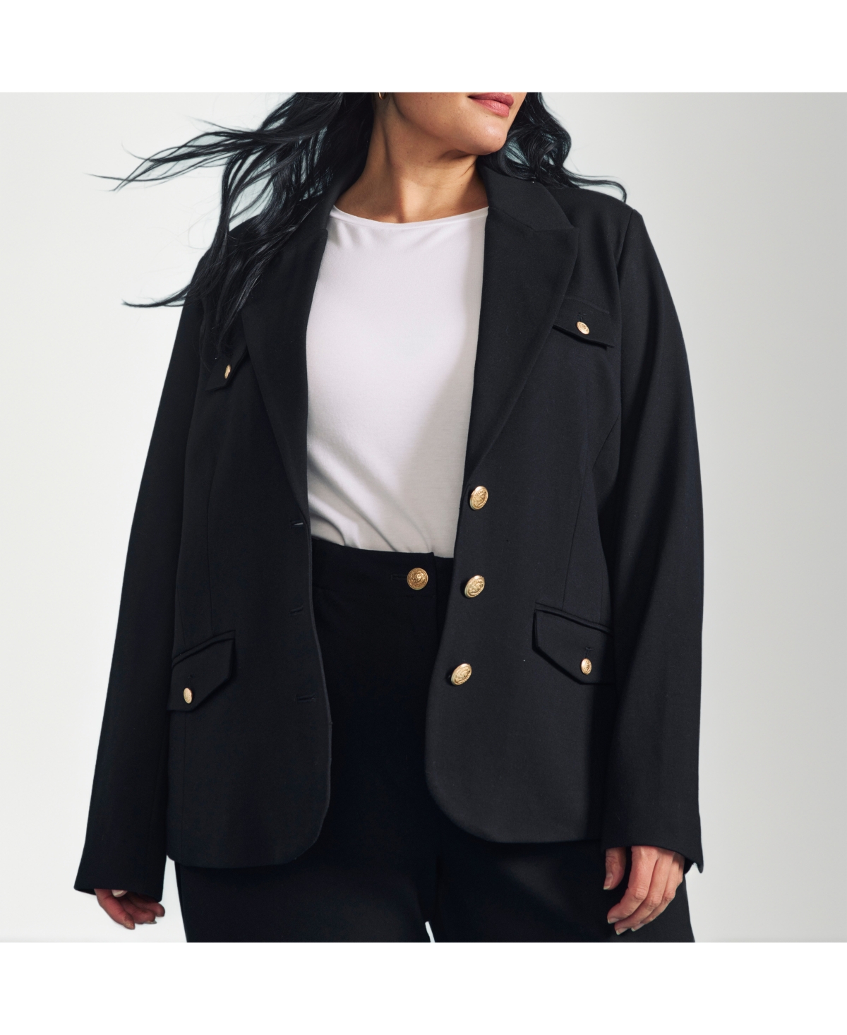 Universal Standard Plus 4 Pocket Ponte Blazer