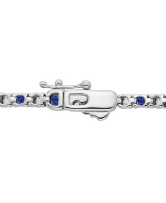 Multi-Gemstone Bracelet in 14k Gold Over Sterling Silver (Also in Sterling Silver)