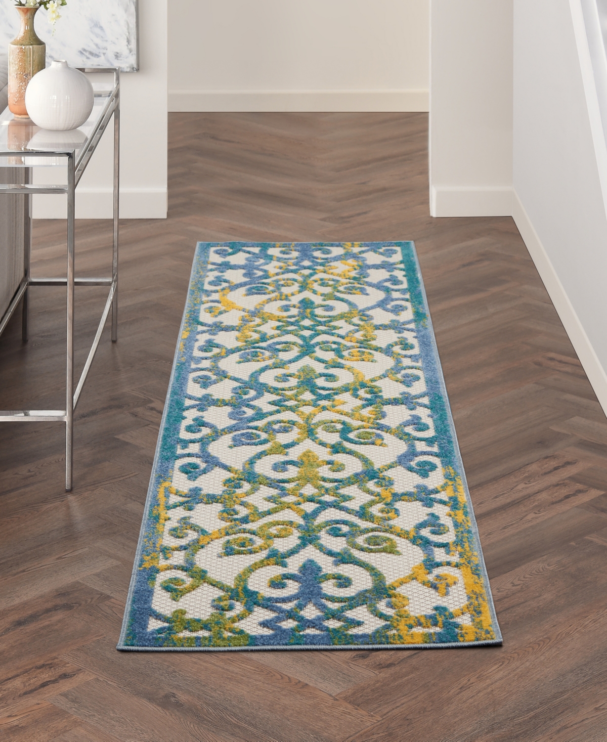 Nourison Home Aloha ALH21 2'3" x 8' Runner Rug