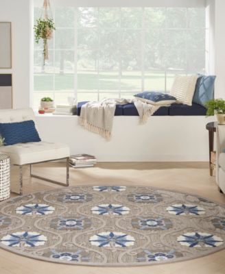 Aloha ALH19 7'10"x7'10" Round Area Rug