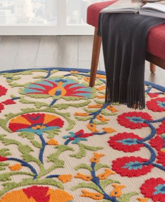 Aloha ALH20 4' x 4' Round Outdoor Area Rug