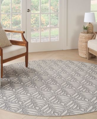 Aloha ALH35 7'10"x7'10" Round Area Rug