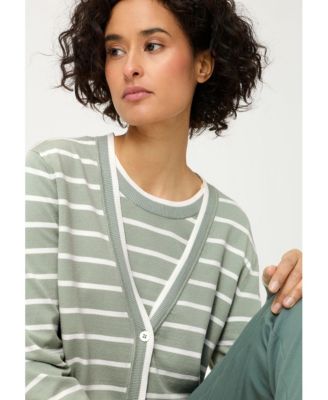 Women's Striped Cardigan