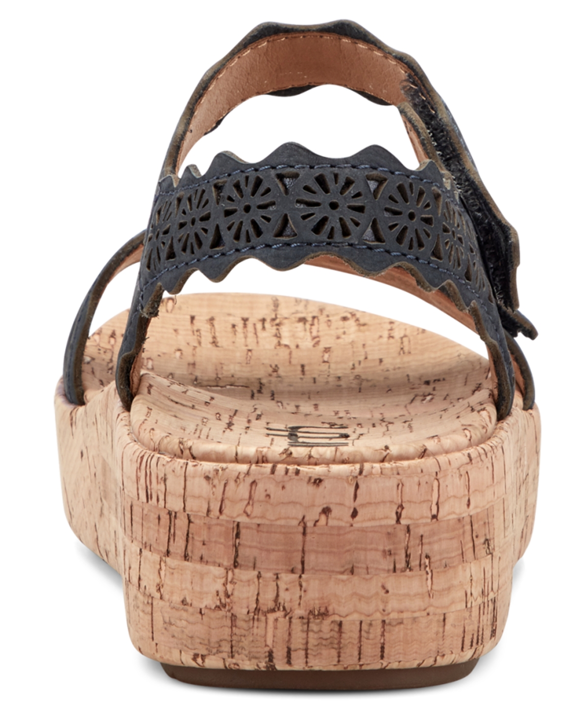 Earth Women's Slatal Round Toe Platform Footbed Sandals