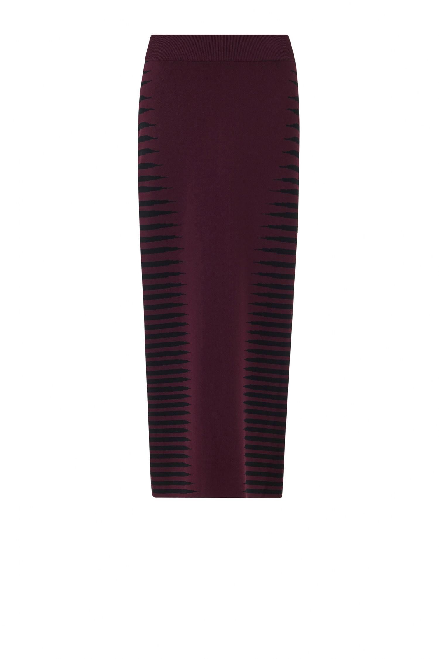 Women's Jacquard Pencil Skirt - Shorter Length