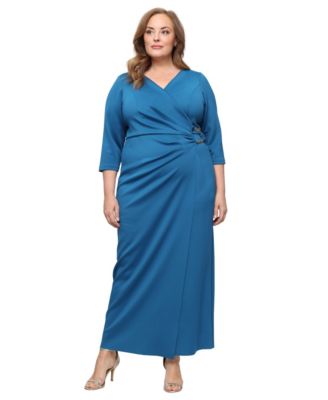 Plus Size Stretch V-Neck Dress