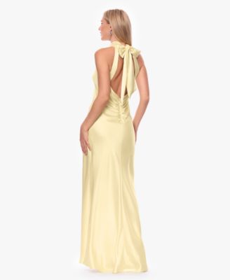 Women's Tie Neck Long Dress