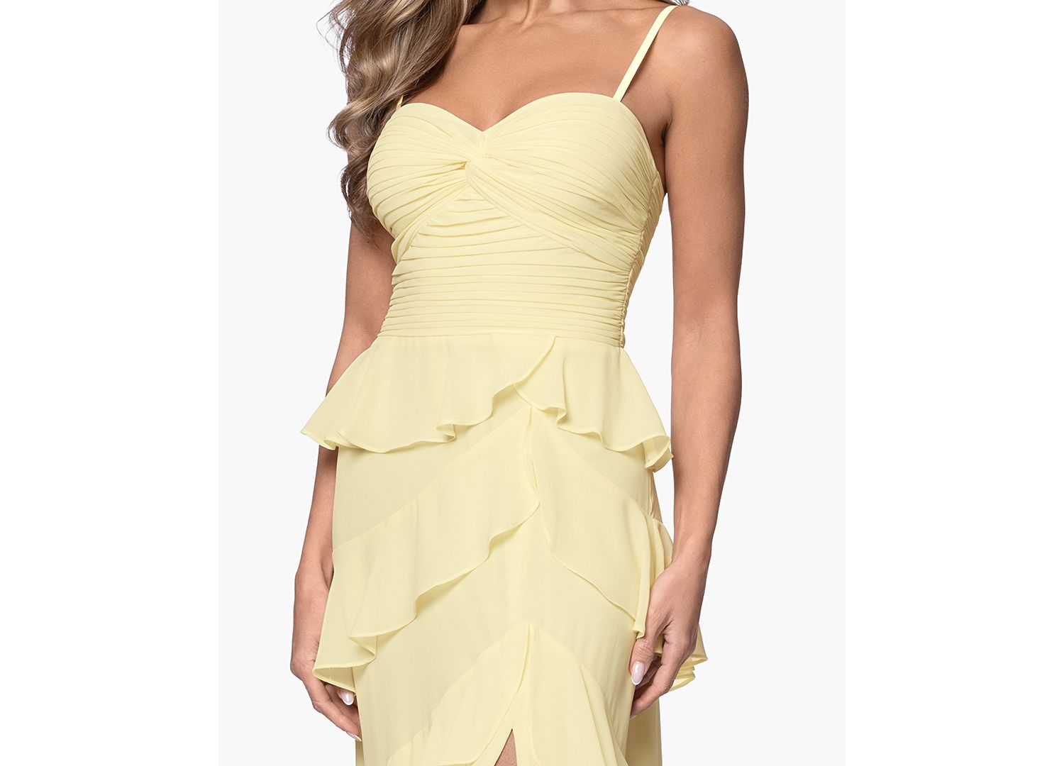 Women's Ruffle Detail Tiered Maxi Dress
