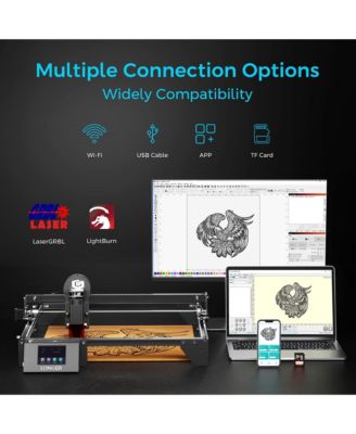 10W Laser Engraver Cutter with 15.7in x 15.7in Area, Dual-Beam & Touchscreen