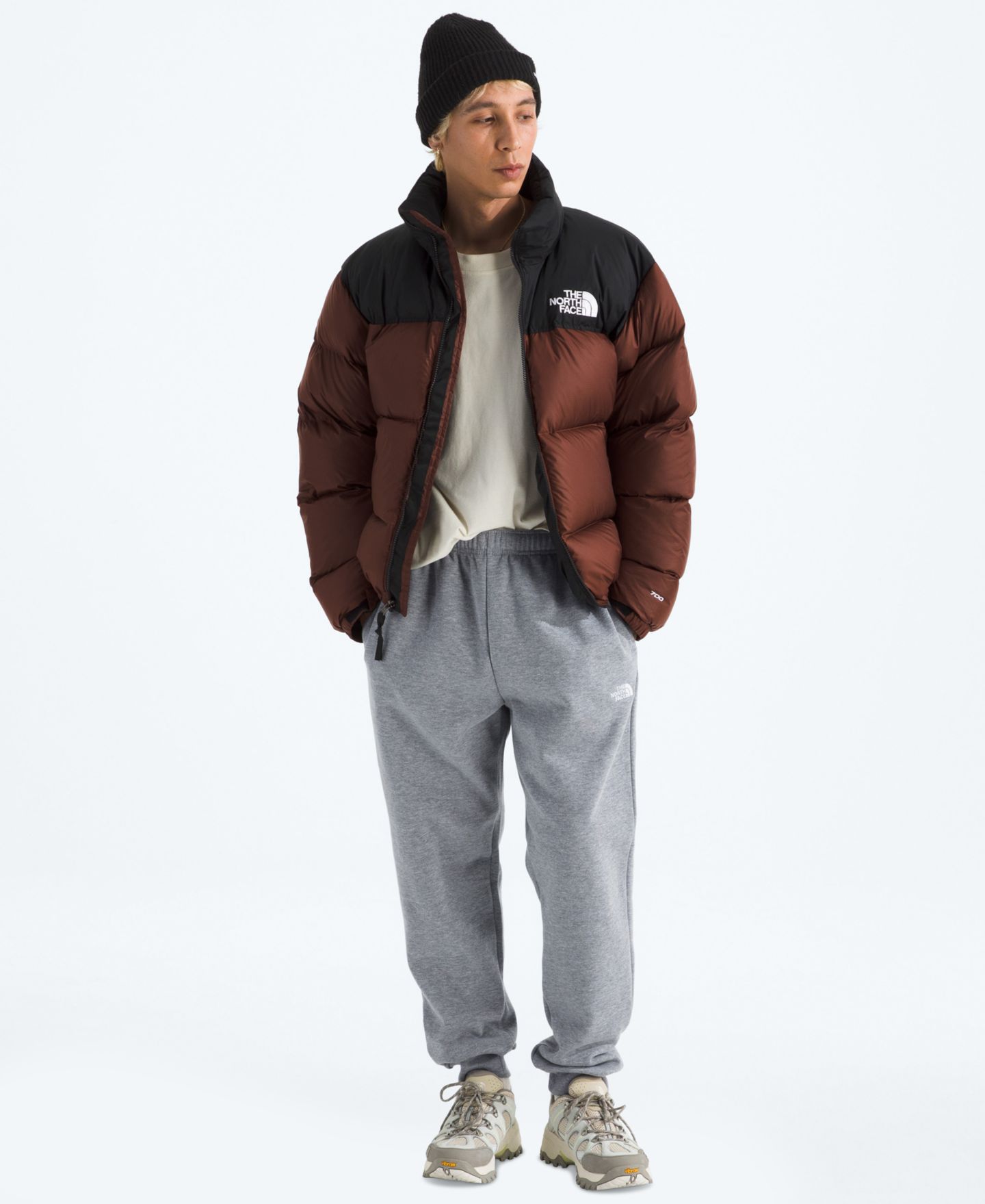 Мужские брюки The North Face Evolution Simple Dome Regular-Fit Jogger, цвет: Бледный серый меланжевый — фото 2