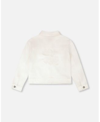 Girls Denim Jacket with Embroidery