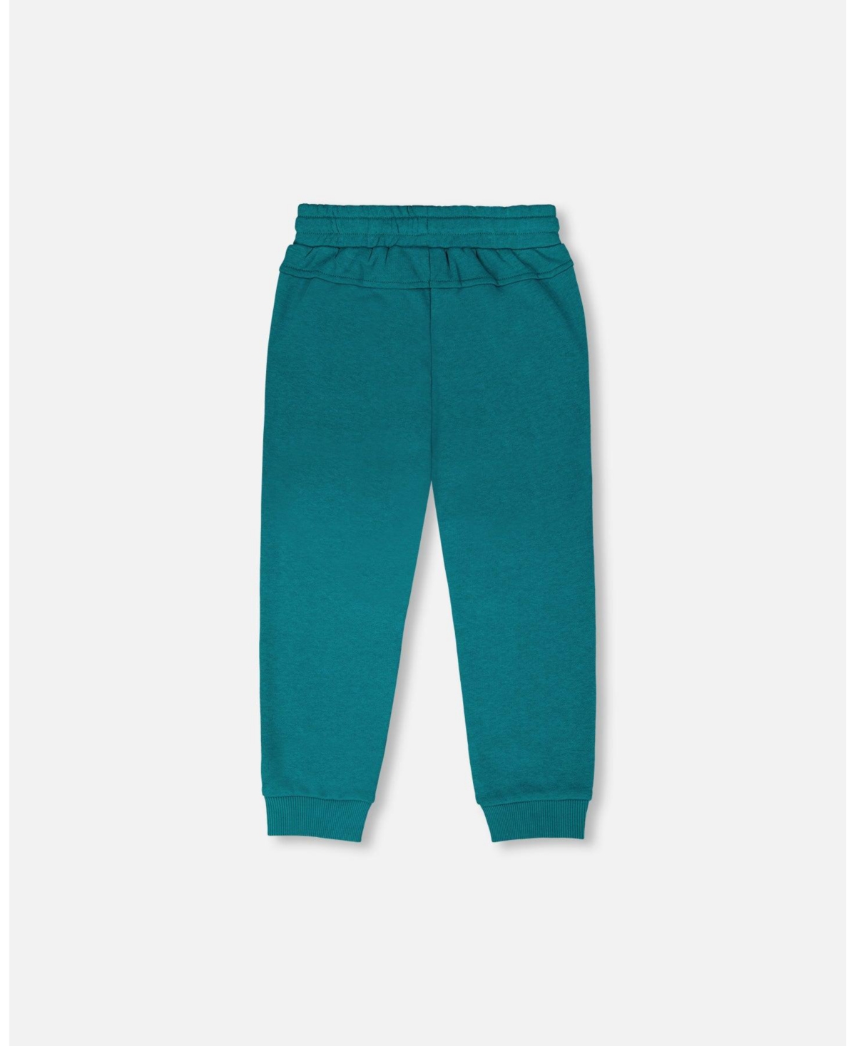 Deux par Little Boys French Terry Sweatpants with Cross Seams