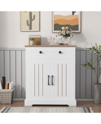 Kitchen Storage Cabinet, Modern Buffet Cabinet with Storage, Coffee Bar with 2 Drawers and 2 Doors