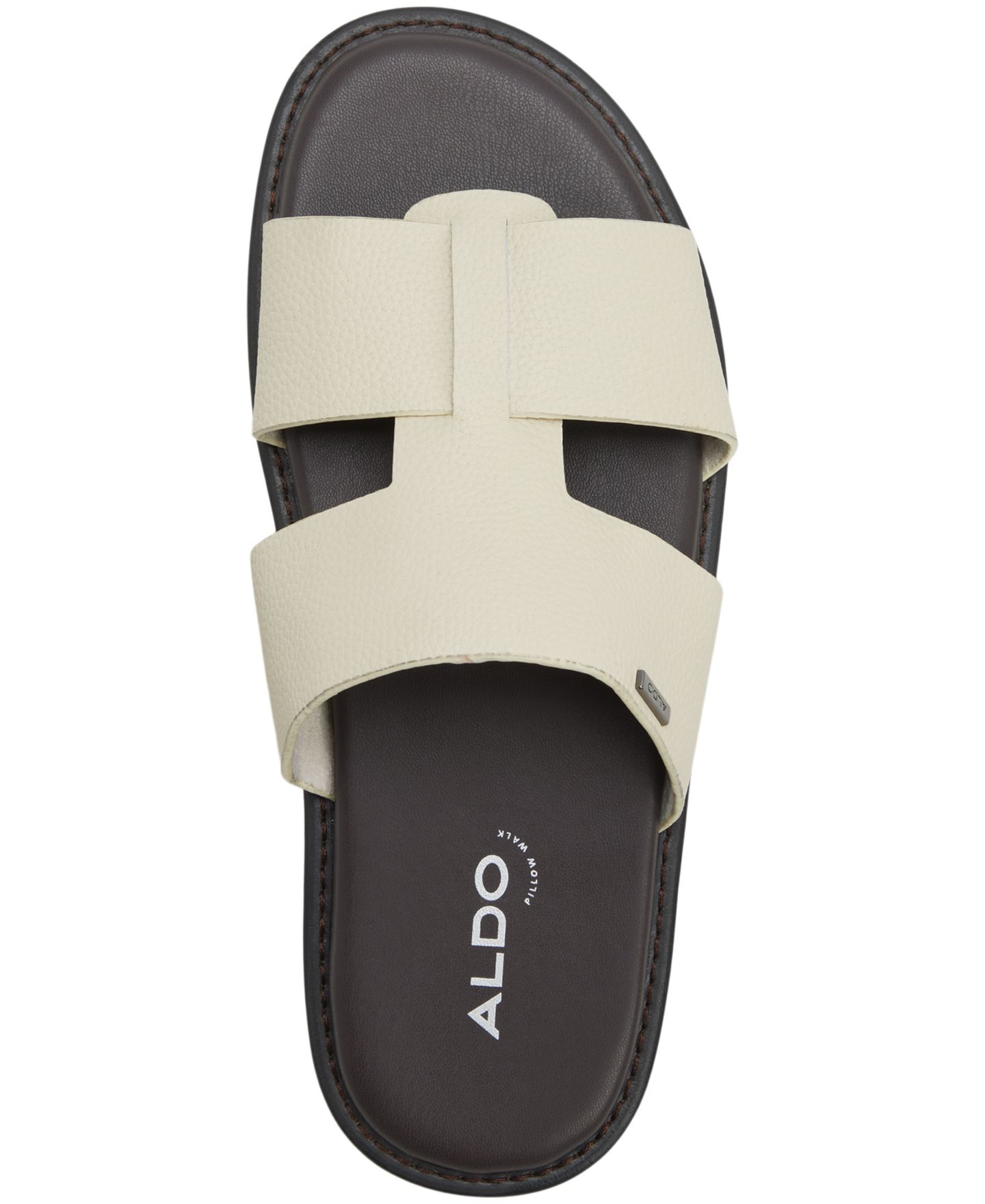 Мужские сандалии ALDO Gonzalo Slip-On Flat, цвет: Кремовый комбинированный — фото 4