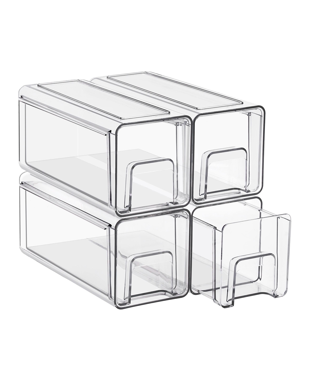 Sorbus Small Stackable Storage Drawers Case with Handles - for Bathroom, Closet, Pantry, Cabinet