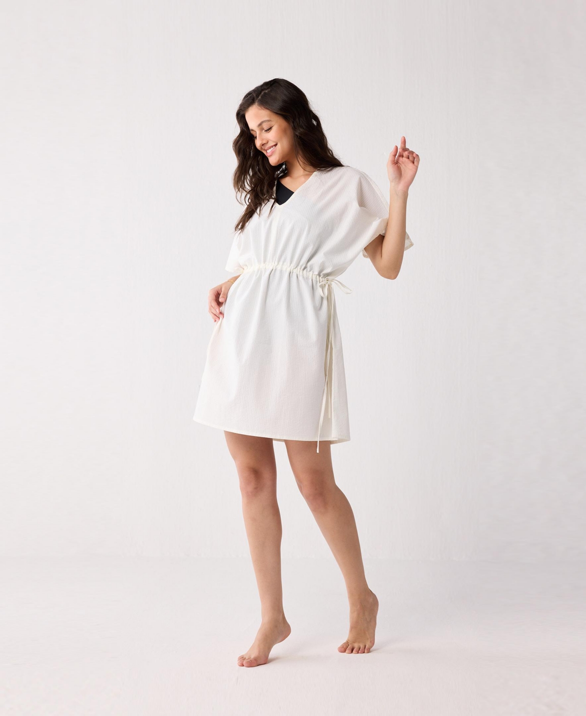 Reistor Women's Kaftan-style Beach Cover-up with Side Ties