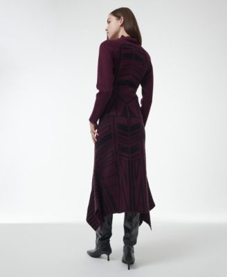 Women's Geometric Jacquard Handkerchief Skirt