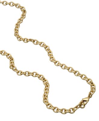 Gold-Tone Pebble Pendant Necklace