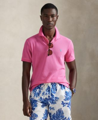 Men's Custom Slim-Fit  Mesh Polo Shirt