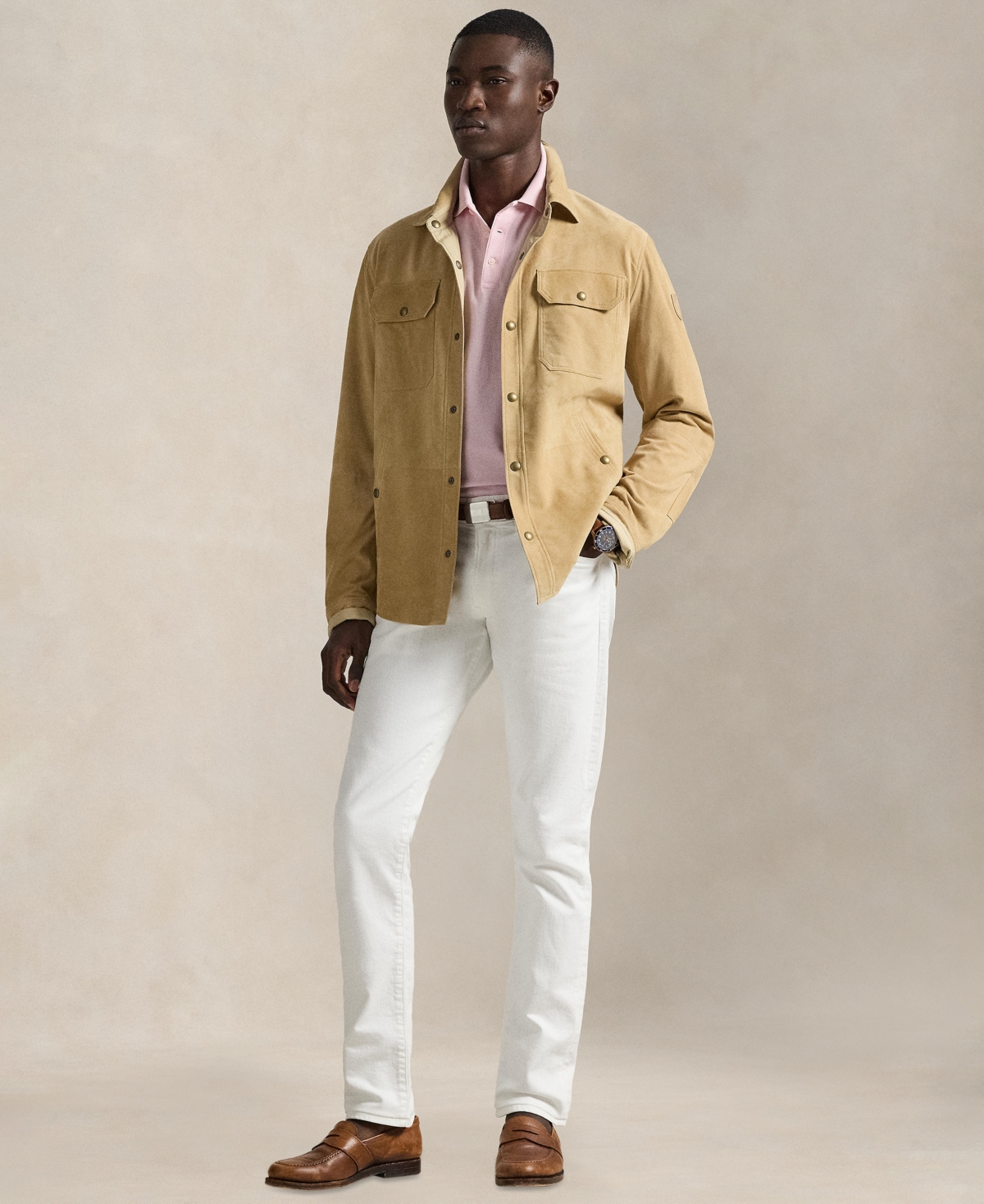 Polo Ralph Lauren Men's Slim-Fit Honeycomb Mesh Shirt