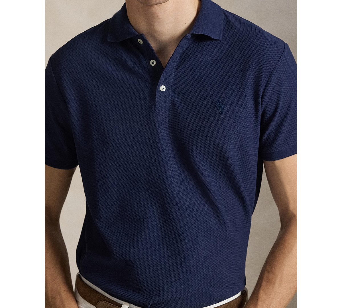 Polo Ralph Lauren Men's Slim-Fit Honeycomb Mesh Shirt