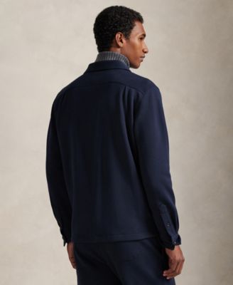 Men's Long-Sleeve Mesh Double Knit Tech Shirt