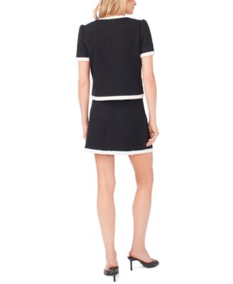 Women's Patch Pocket Knit Mini Skirt