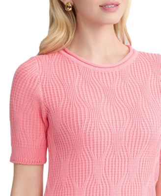 Women's Round Neck Short-Sleeve Sweater