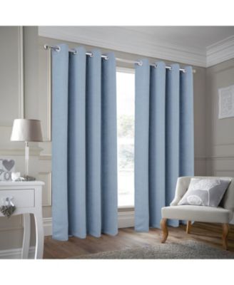 100% Polyester 190 GSM Eloise Reversible Blackout Grommet Curtain Panel