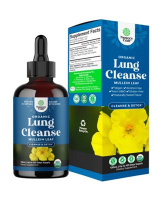 Organic Lung Cleanse, Mullein Leaf Cleanse & Detox Supplement, Nature's Craft | 4oz