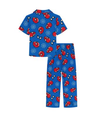 Boys' 4-10 Sketchy Spider Short-Sleeve Shirt and Pajama Pants, 2-Piece Set