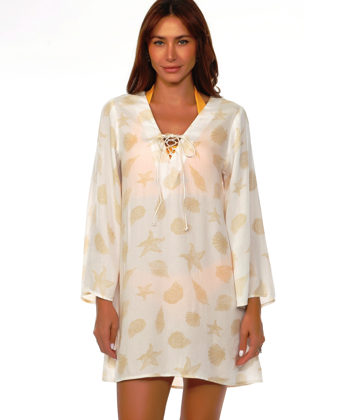 Raviya Women's Printed Tunic Cover-Up
