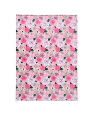 Flourished Love Plush Throw, 50" x 70"