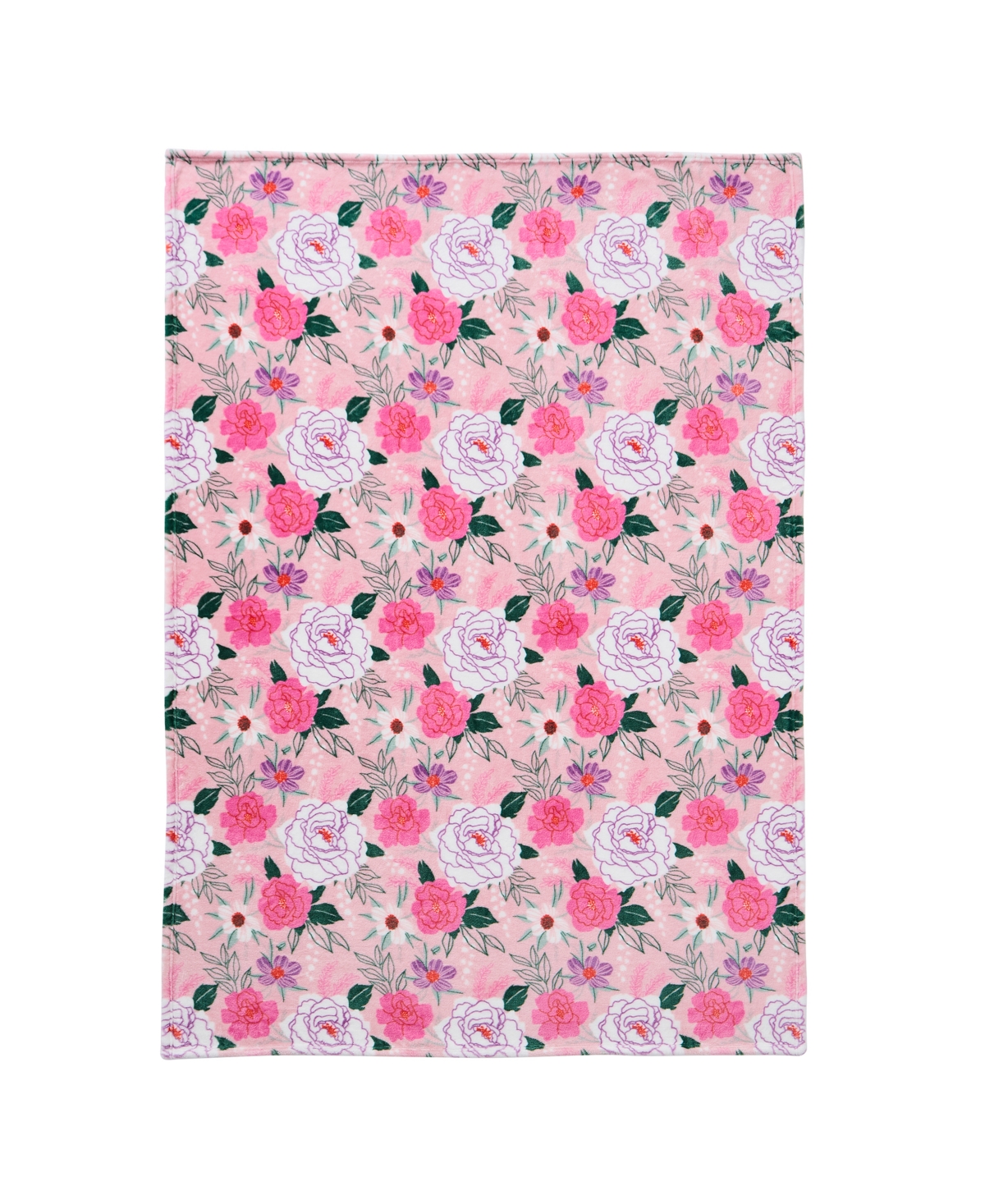 Hallmark Flourished Love Plush Throw, 50" x 70"