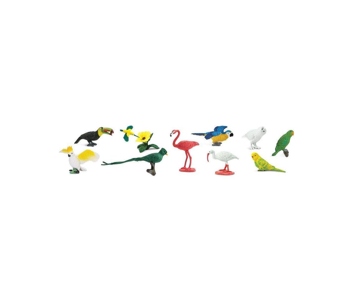 Детские фигурки Safari Ltd. Exotic Birds Hand-Painted 10-Piece Figurine Set, Ages 3+ — фото 2