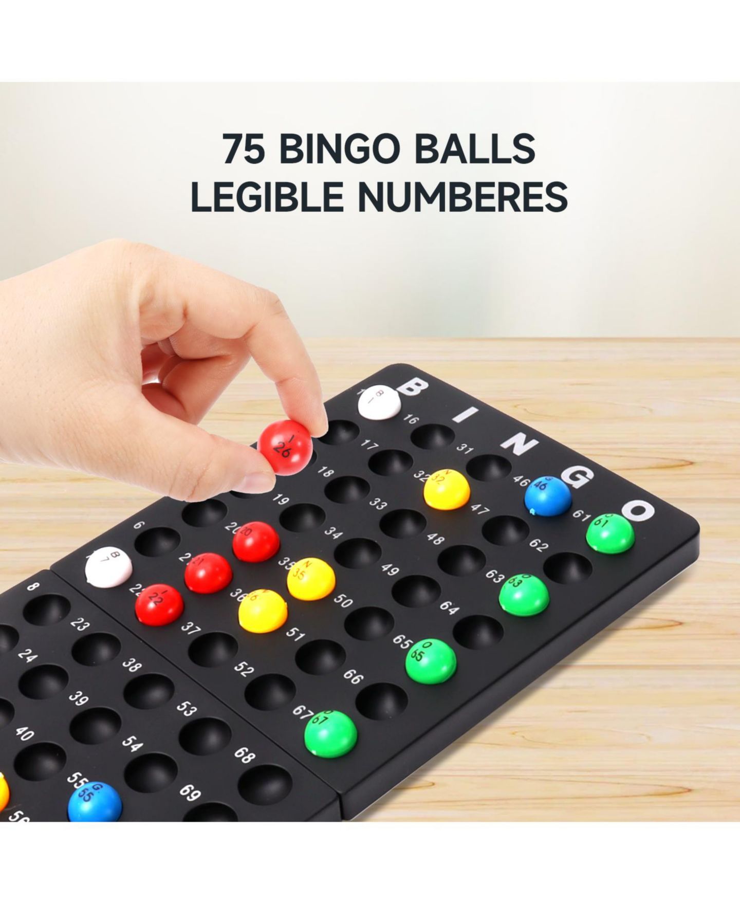 Детские настольные игры GSE Games & Sports Expert Deluxe Bingo Game Set, 75 Bingo Balls, Board Game, Ages 3+ — фото 5