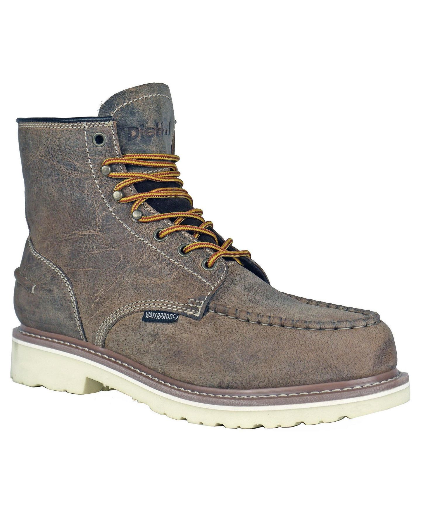 Мужские ботинки DieHard Monte Distressed Soft Toe Work Boot, цвет: Коричневый — фото 1