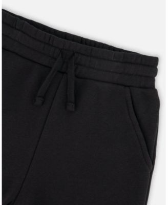 Toddler Boys French Terry Sweatpants with Cross Seams