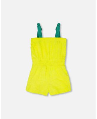 Toddler Girls Terry Cloth Sleeveless Jumpsuit