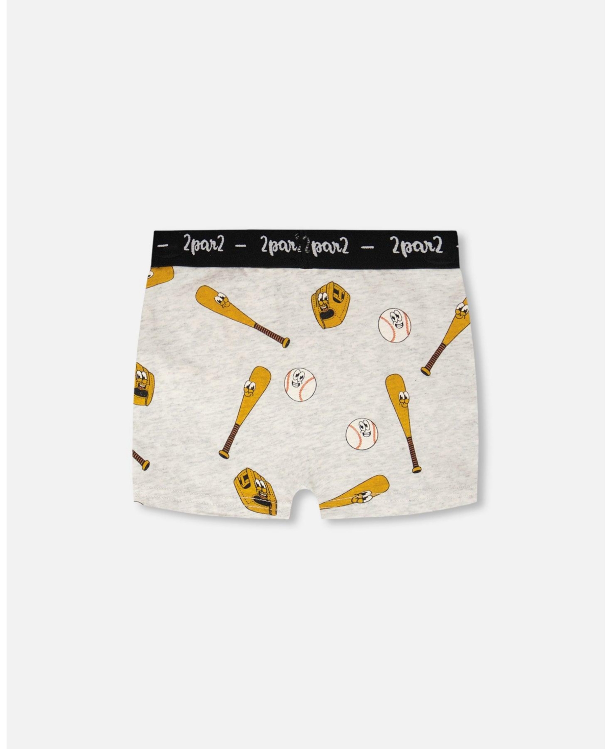 Deux par Boys Cotton Boxer Mix Baseball Print