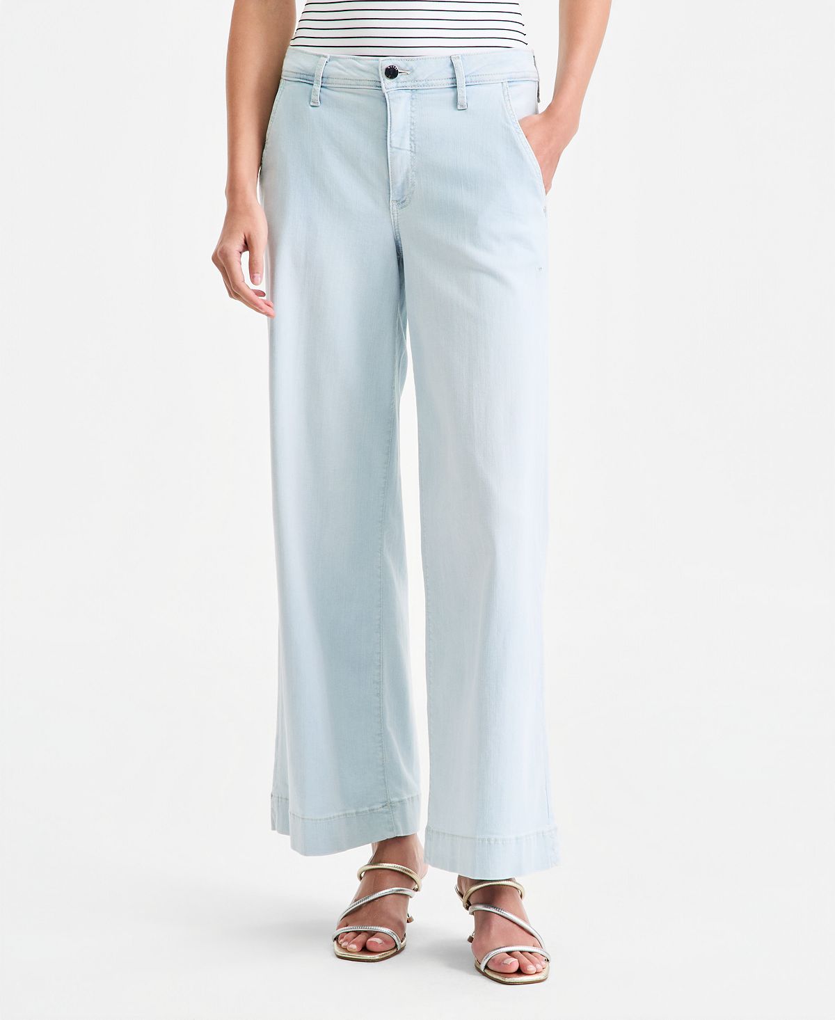 GUESS Women's Zoya Wide-Leg Jeans view 3 — MAYCSS fashion products
