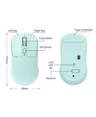 Rechargeable Dual-Mode Wireless Mouse, Minimalist Design, Easy to Use, Universal for Laptops, Ideal for Office, Home & Travel