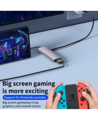 5-in-1 USB-C Hub,100W PD Charging & 5Gbps USB 3.0 Transfer | Ideal for Home Office, Travel, Gaming