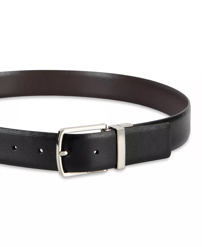 35MM Men's Reversible Saffiano Leather Belt - thumbnail 10