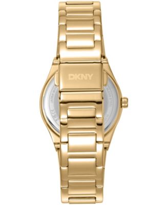 Women's Jewel-Encrusted Dial Gold-Tone Stainless Steel Bracelet Watch, 33mm