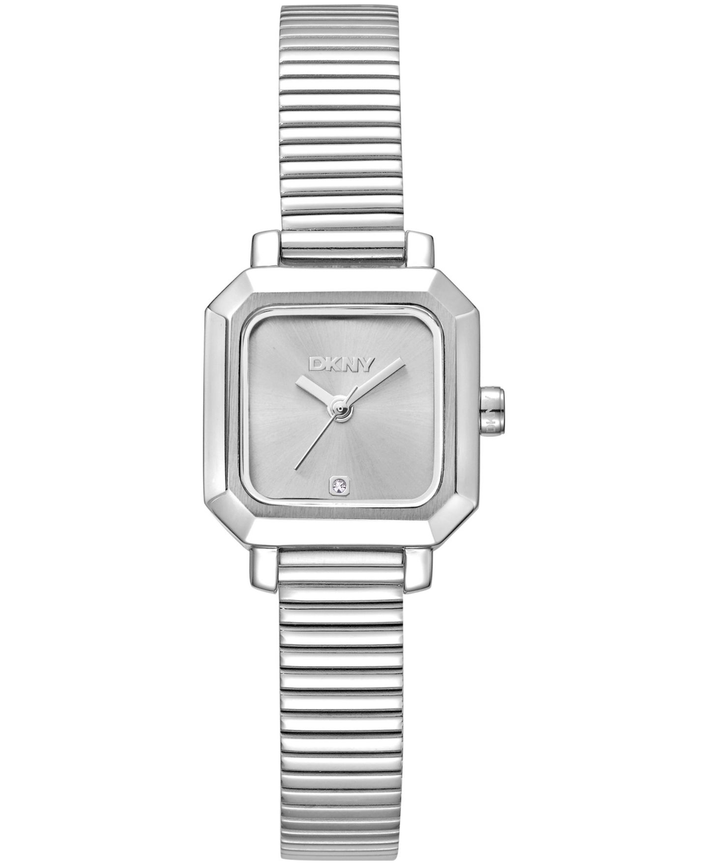 Женские часы DKNY Silver Dial Stainless Steel Tubogas Bracelet Watch, 22mm — фото 1