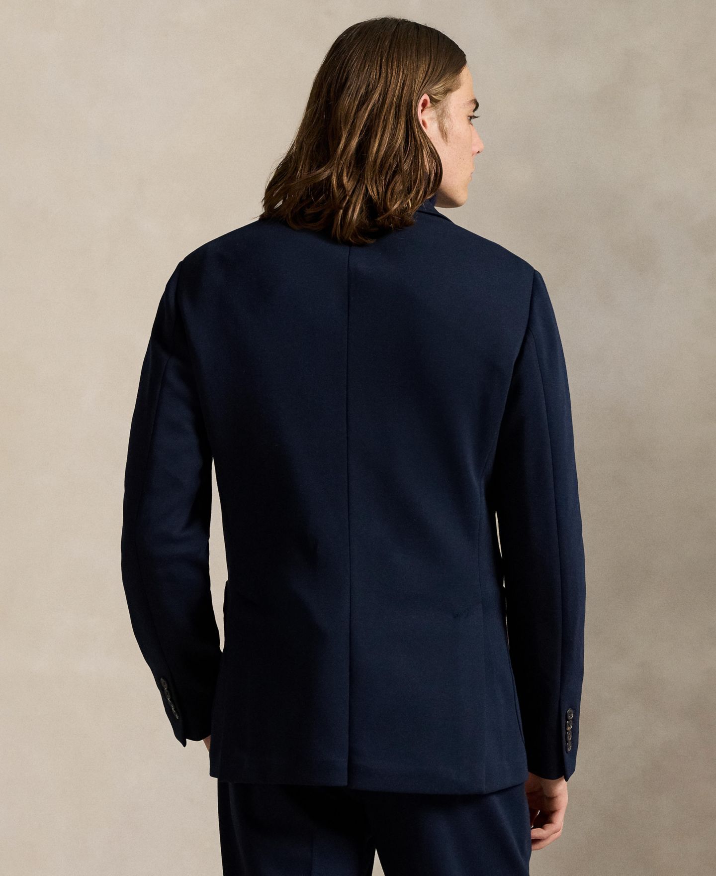Мужская куртка Polo Ralph Lauren Modern-Fit Double-Knit, цвет: Тёмно-синий — фото 5