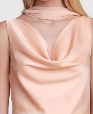 Women's Cowl Neck Mini Dress